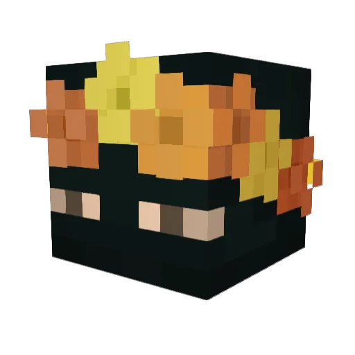 Populartoo27 Minecraft avatar head, 3D render