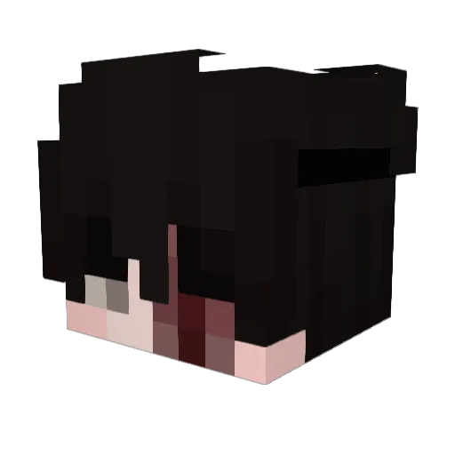 Popy_M Minecraft avatar head, 3D render
