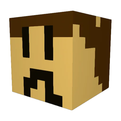 Poradsky Minecraft avatar head, 3D render