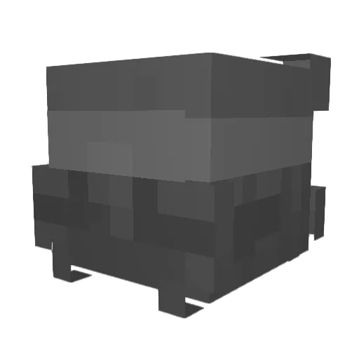 Porcelainz Minecraft avatar head, 3D render