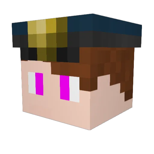 PorfoTheDevourer Minecraft avatar head, 3D render