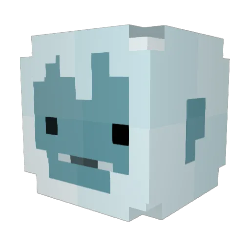Porgsloth Minecraft avatar head, 3D render