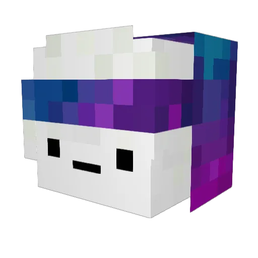 Porion Minecraft avatar head, 3D render