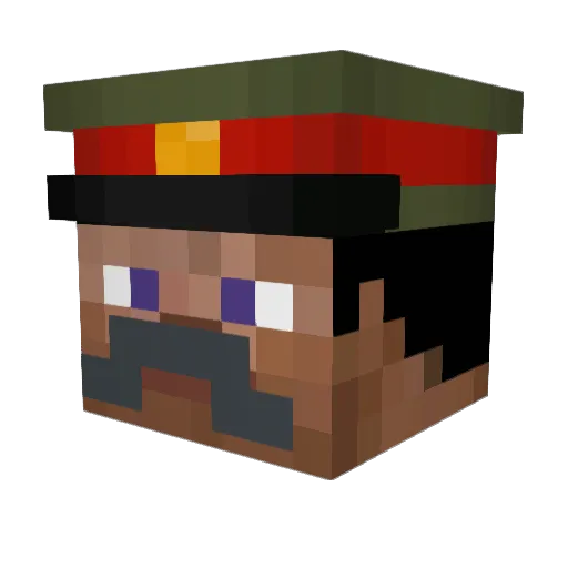 Porkulio_013 Minecraft avatar head, 3D render