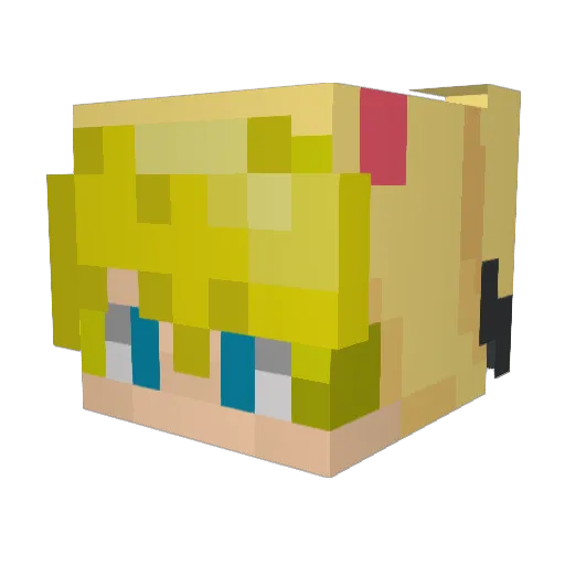 Porkychorp Minecraft avatar head, 3D render