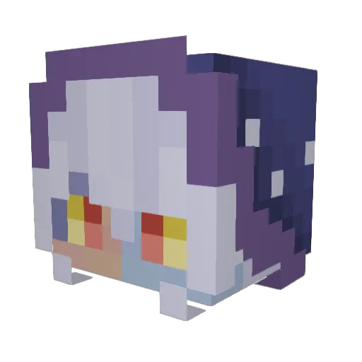 Porokka Minecraft avatar head, 3D render