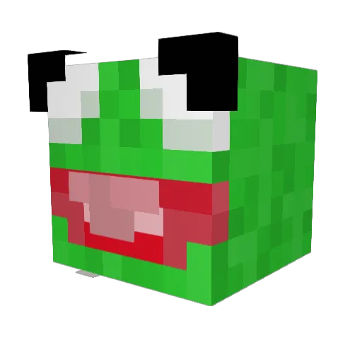 Porpol3 Minecraft avatar head, 3D render