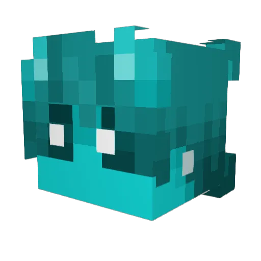 Porra_Games Minecraft avatar head, 3D render