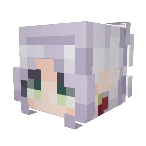 Porrankinho Minecraft avatar head, 3D render