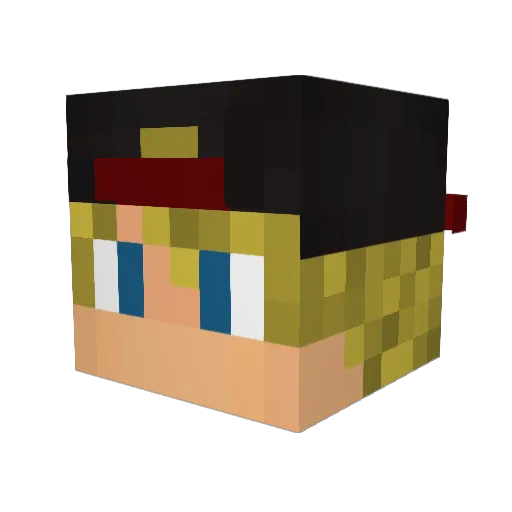 Porro_94 Minecraft avatar head, 3D render