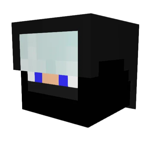 Porru07 Minecraft avatar head, 3D render