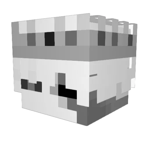PortBarley Minecraft avatar head, 3D render