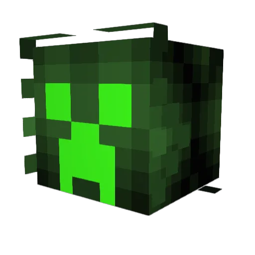 PortalBossy Minecraft avatar head, 3D render