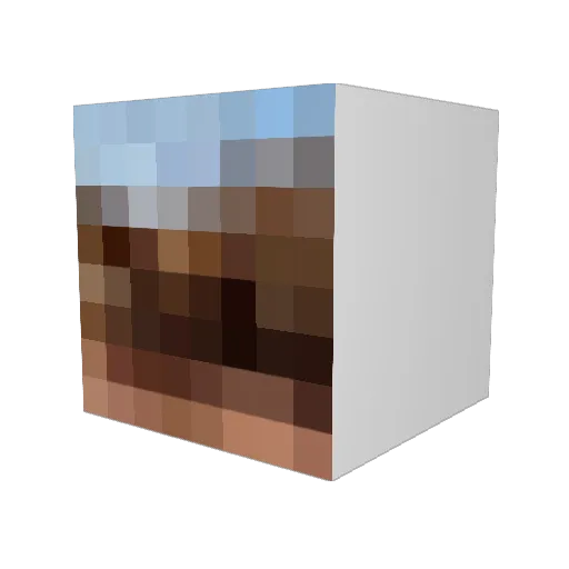 PortalRadio Minecraft avatar head, 3D render