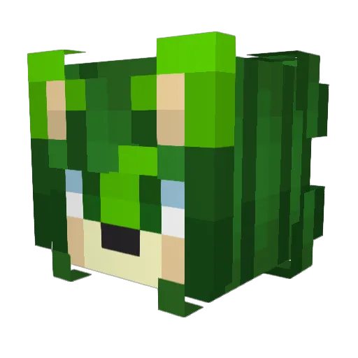 Portal_Blinx Minecraft avatar head, 3D render