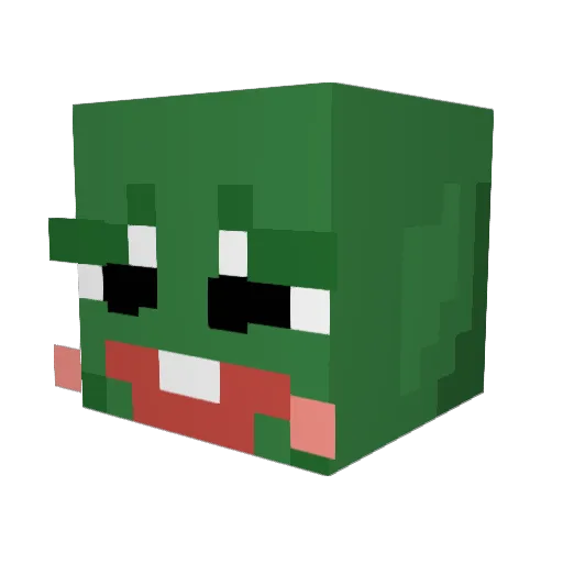 PortataBg Minecraft avatar head, 3D render