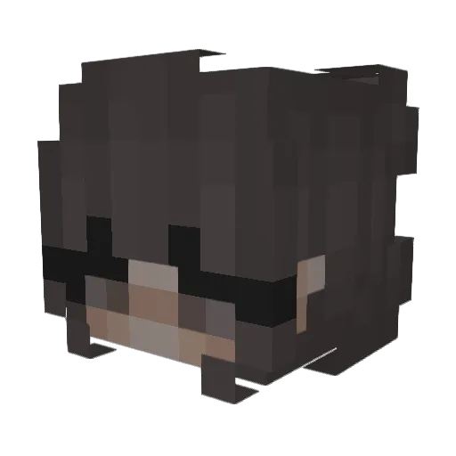 Portato3 Minecraft avatar head, 3D render