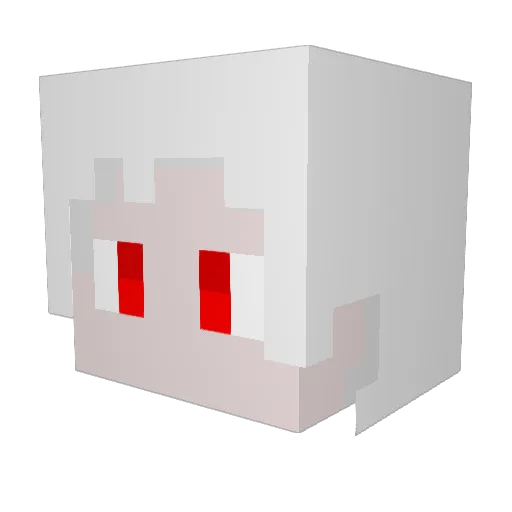 PorterXRey Minecraft avatar head, 3D render