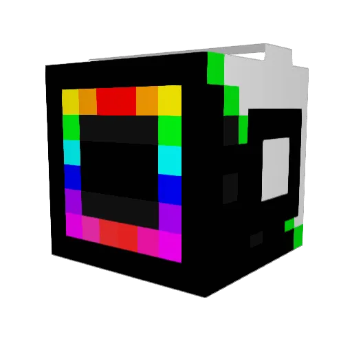 Porter_Robinson Minecraft avatar head, 3D render