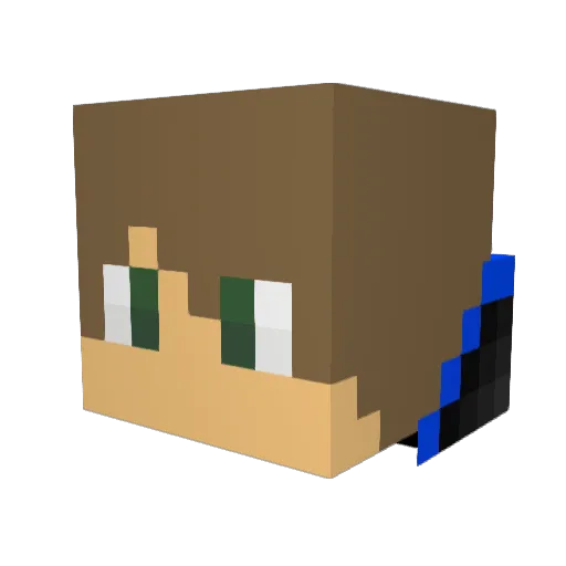 Portofino69 Minecraft avatar head, 3D render