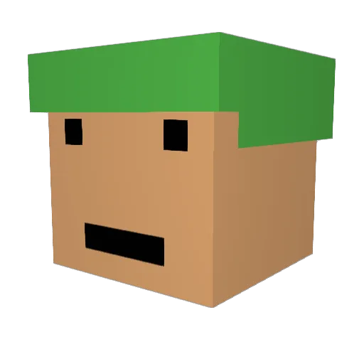 PortugueseGoD Minecraft avatar head, 3D render