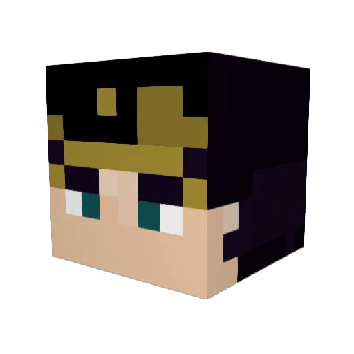 Portus_hz Minecraft avatar head, 3D render