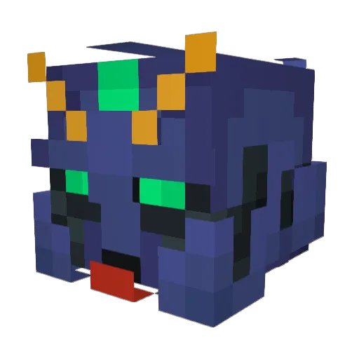 Porxxsche Minecraft avatar head, 3D render