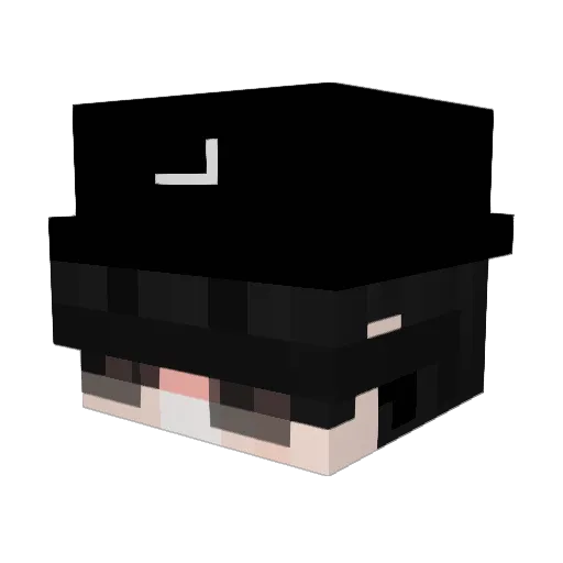 Porypieniek Minecraft avatar head, 3D render