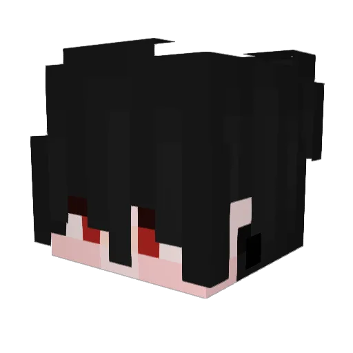 PosShiro Minecraft avatar head, 3D render