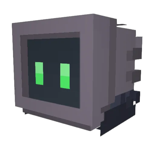 Poseidaum Minecraft avatar head, 3D render