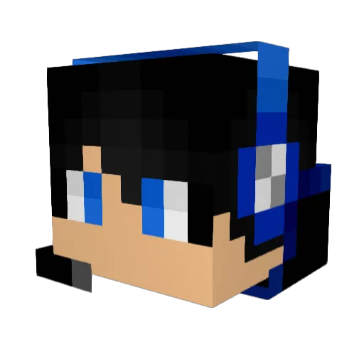 Poseidon071234 Minecraft avatar head, 3D render