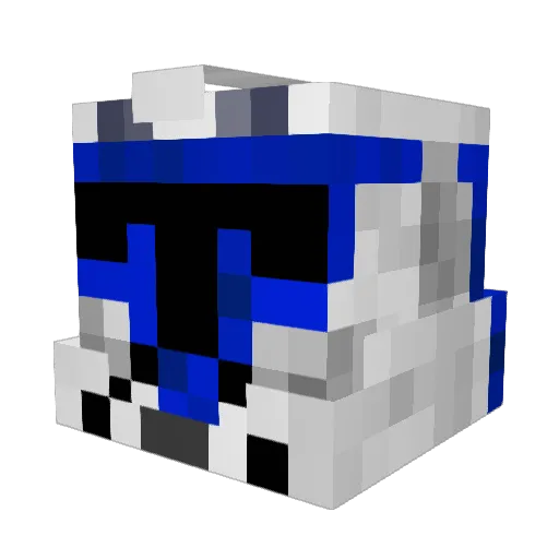 Poseidon4321 Minecraft avatar head, 3D render