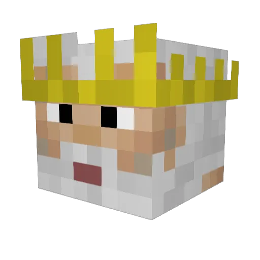 PoseidonKeViz Minecraft avatar head, 3D render