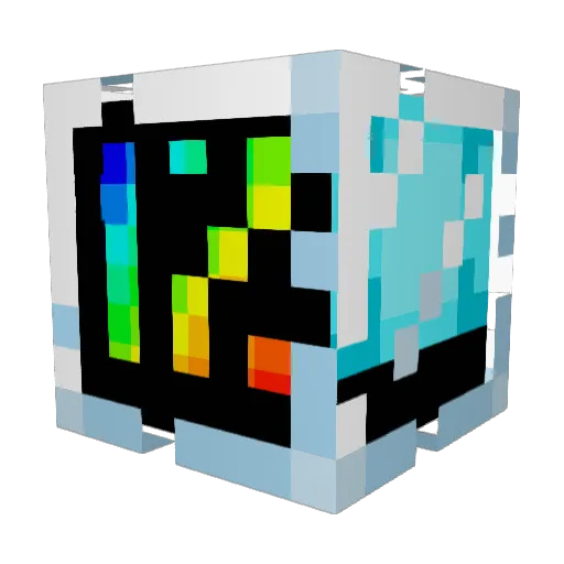 Poseidon_CBE Minecraft avatar head, 3D render
