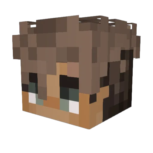 Poseldon_Casino Minecraft avatar head, 3D render