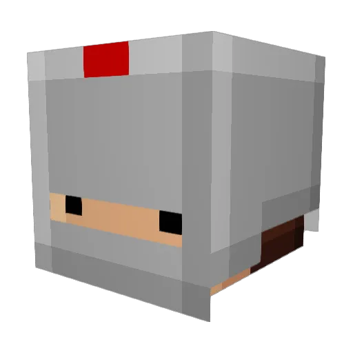 PoshLifeClothing Minecraft avatar head, 3D render