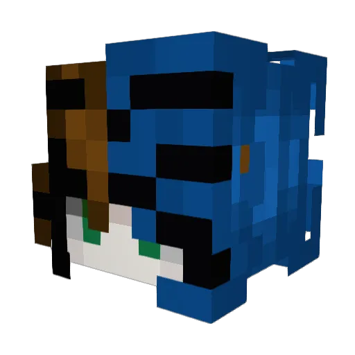 Posh_Mal Minecraft avatar head, 3D render