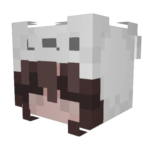 Poshhhammer Minecraft avatar head, 3D render