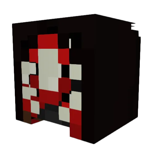 PositiveJoker06 Minecraft avatar head, 3D render