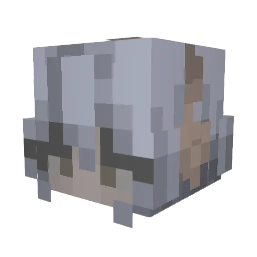 Posponi Minecraft avatar head, 3D render