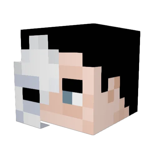 Possessed26 Minecraft avatar head, 3D render