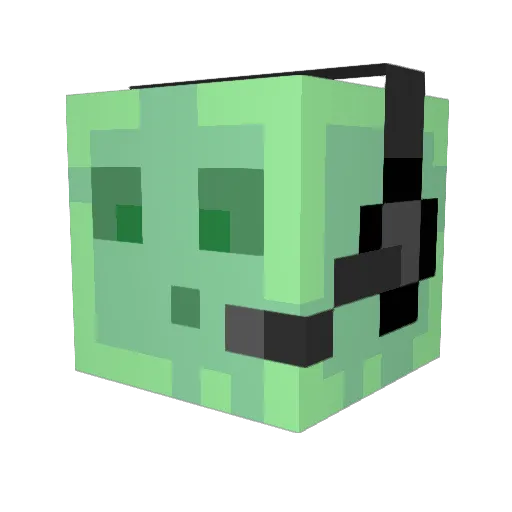 PossessedPork Minecraft avatar head, 3D render