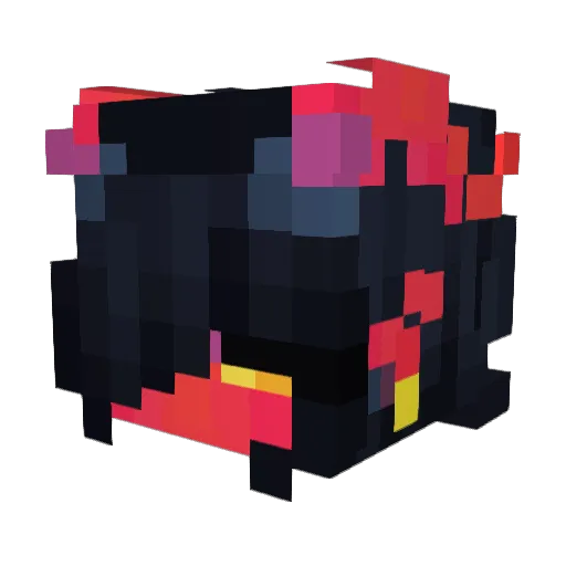 PossessedSpook Minecraft avatar head, 3D render