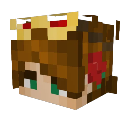 PossibleAlpaca Minecraft avatar head, 3D render