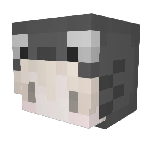 Possibly Minecraft avatar head, 3D render