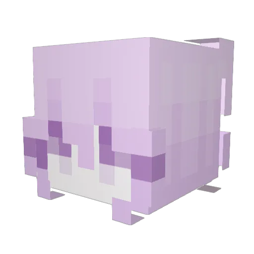 PossiblyBrainded Minecraft avatar head, 3D render