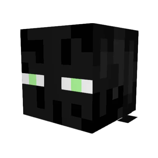 PossiblyLoki Minecraft avatar head, 3D render