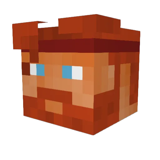 Possu1912 Minecraft avatar head, 3D render