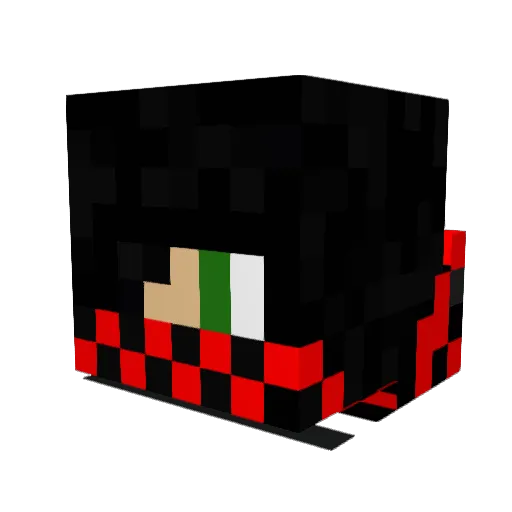 PossumJohn Minecraft avatar head, 3D render