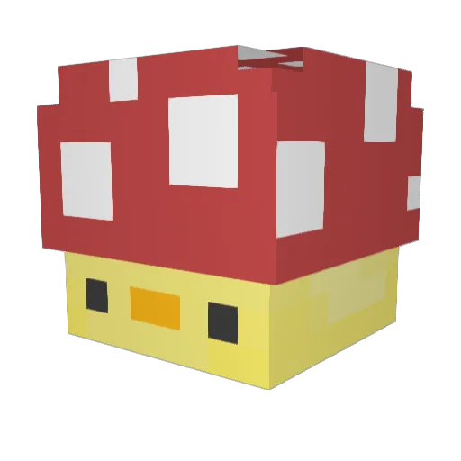 PossumParadise Minecraft avatar head, 3D render